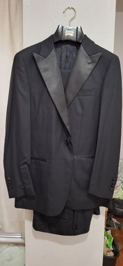 Black Tuxedo Suit with Satin Lapels L/XL