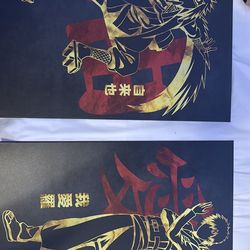 Two Displate Metal Posters Naruto
