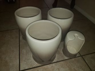 Juego de botes para el baños