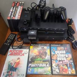☆WORKING PLAYSTATION 2 FAT CONSOLE BUNDLE☆
