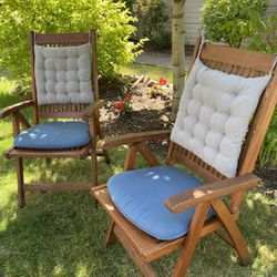 Folding Wooden Deck Patio Chairs