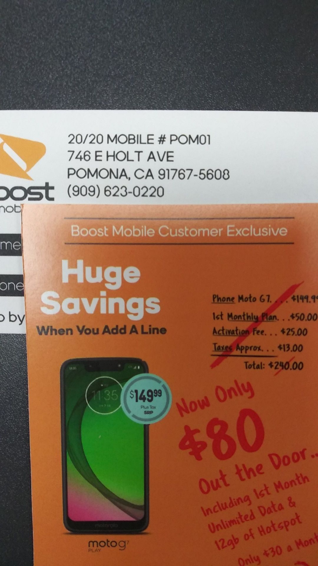 Add a line with boost