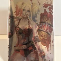 GOTHAM CITY SIRENS #1 KIRKHAM FOIL HARLEY VIRGIN BATTLE DAMAGE