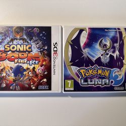 Pokemon Moon 3ds And Sonic Boom Fire And Ice