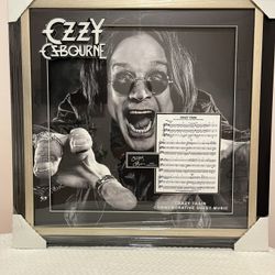 Ozzy Osbourne Crazy Train Commemorative Sheet Music