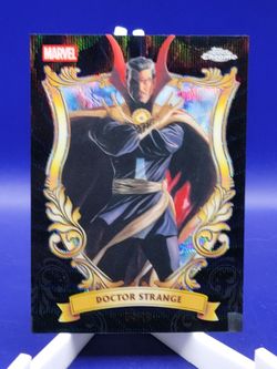 2026 Topps Chrome Marvel Dr. Strange Astonishing Black Wave Refractor /10 SSP