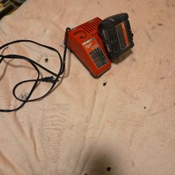 Milwaukee battery and charger