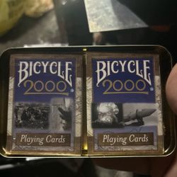 Bicycle 2000 Playing Cards Double Deck Tin