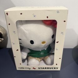 Starbucks Hello Kitty Barista Plush by Sanrio NEW