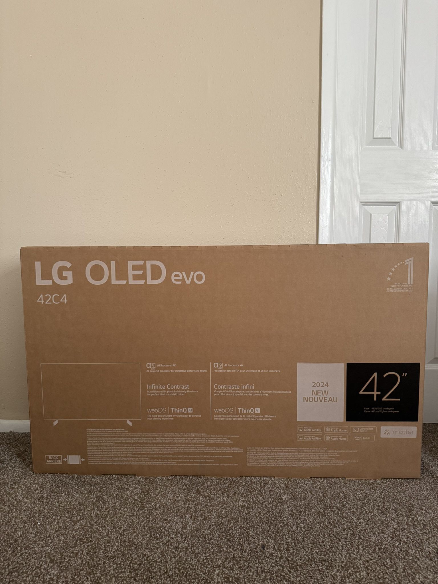 LG C4 42-inch OLED Evo 4K Gaming Smart TV 2024