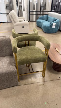Green bar stool