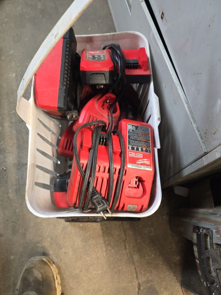 Milwaukee M12 And M18 Chargers