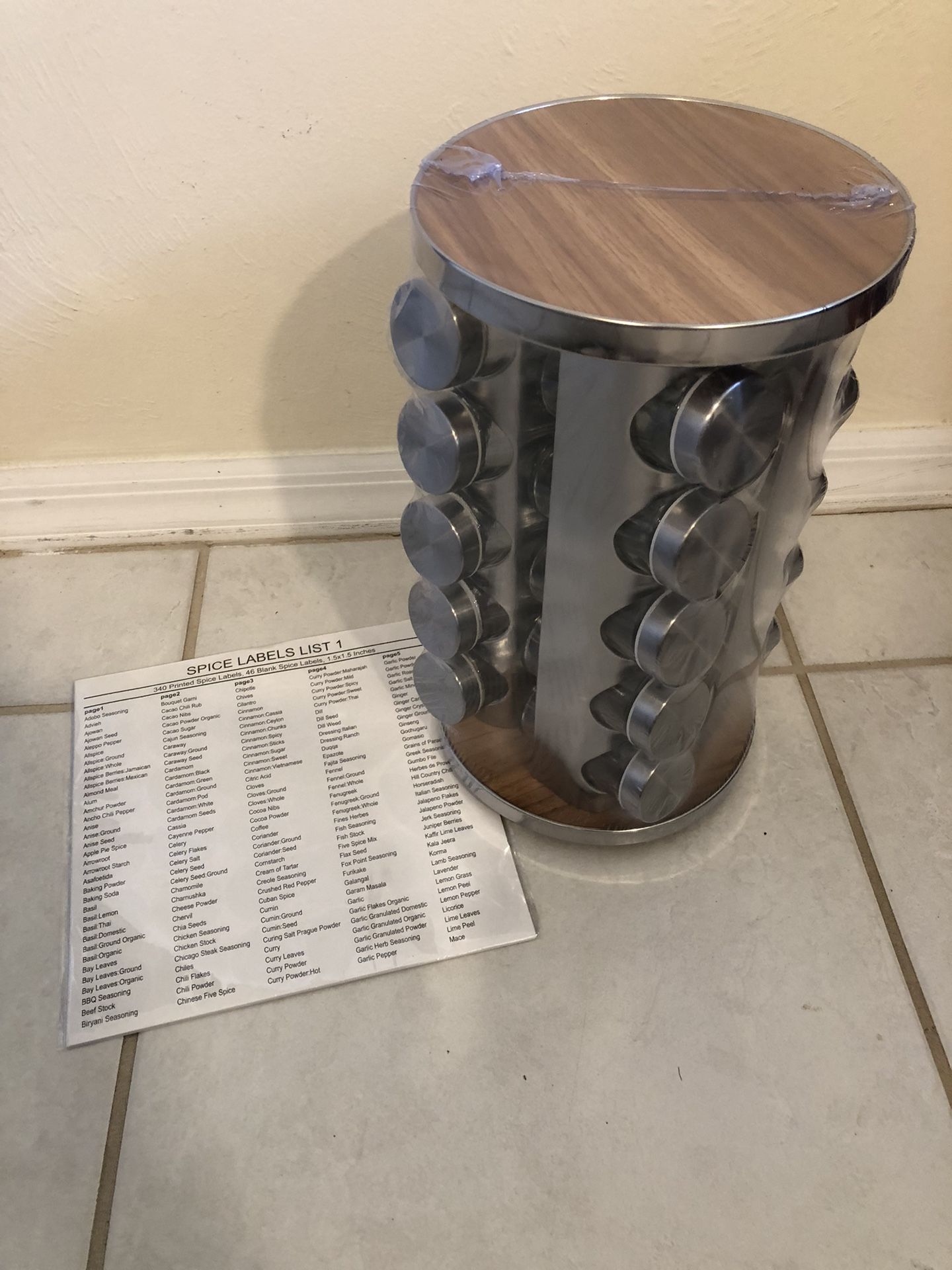 Revolving Spice Rack Brand New!