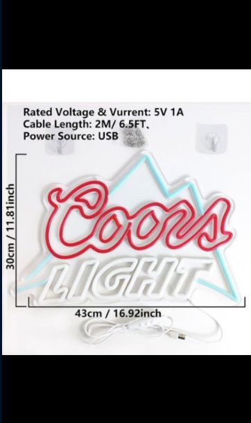 Coors Light LED Sign