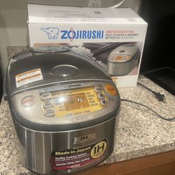Zojirushi NP-HCC10 Induction Heating System Rice Cooker and Warmer Used