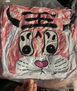 Pink Tiger ( Kigurumi ) Adult Onesie Pajamas for Women Unisex Halloween Christmas Party Costumes Cosplay Sleepwear. Size small