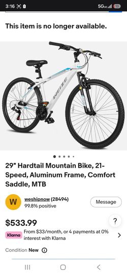 29 inch mountain bike