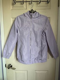 Spyder Lavender Light Hooded Zip-Up Windbreaker Jacket