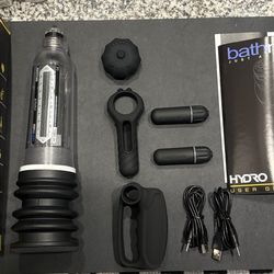 Bathmate Hydro 7 Bundle + Pump Timer + Vibe Edge + Hand Vibe (Brand New)