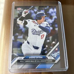 Shohei Ohtani 1st Dodgers Walk-off  Topps Card