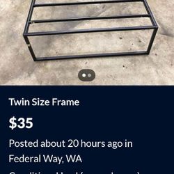 Twin Size Frame