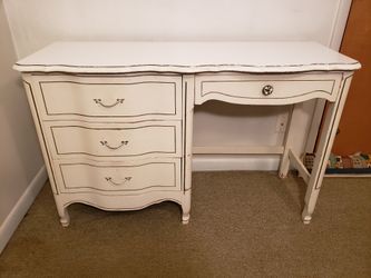 2 Piece Matching Set: Desk & Twin Bed, -Dresser SOLD-