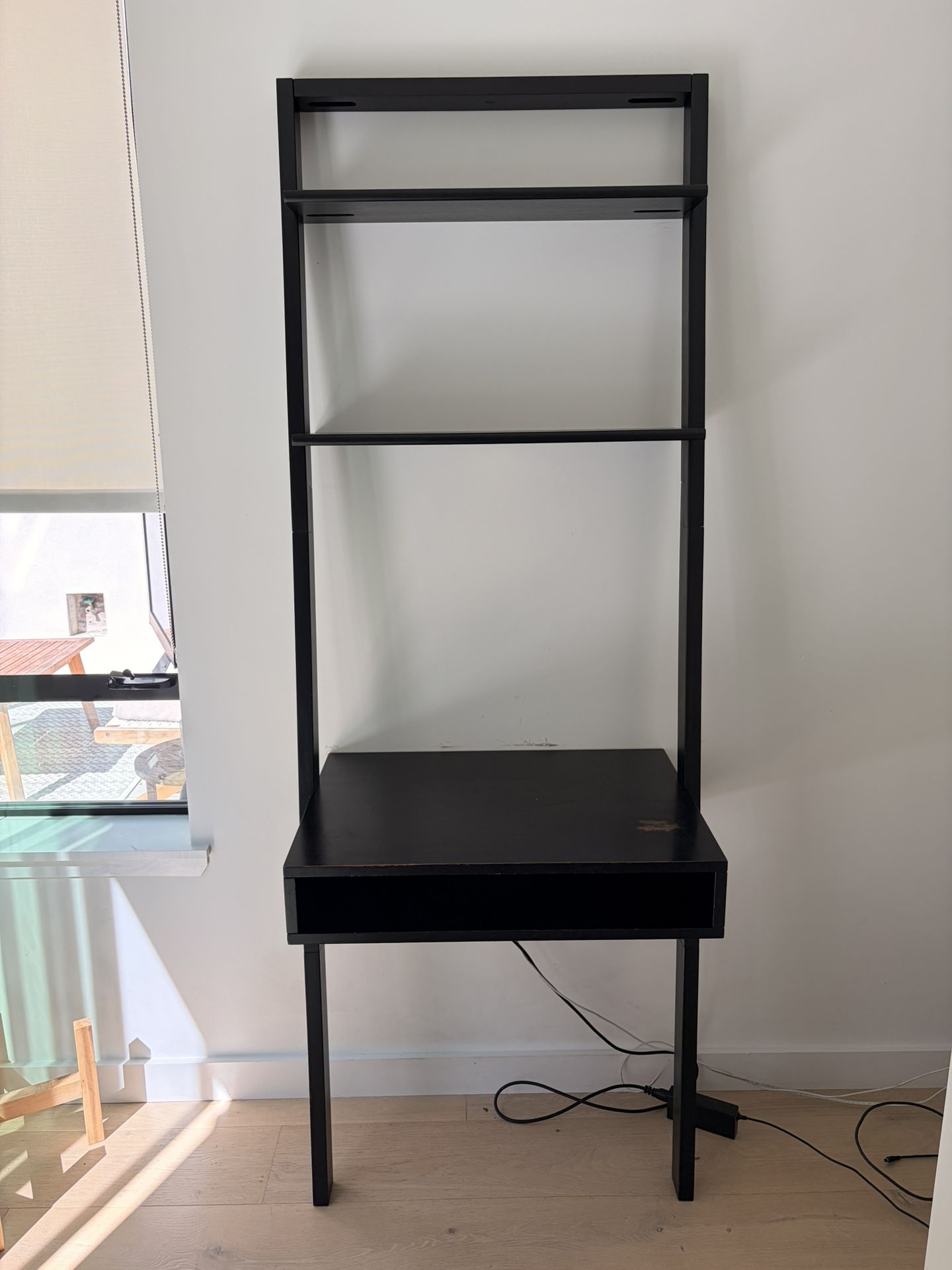 2-Shelf Leaning Desk