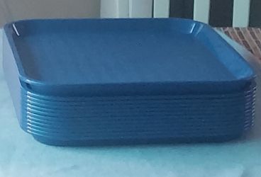 Cafe Tray Blue 1 Dozen $30 CARLISLE 14X18