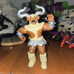 1994 Bandai Mighty Morphin Power Rangers Slash & Block Minotaur action figure. 