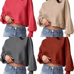 XL Oversized Cropped sweaters ($10 Each)