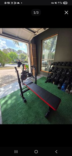 Bench With Rack Gym Equipment