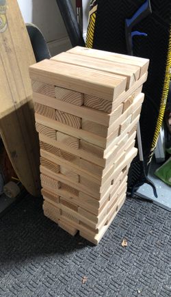 Giant jenga set yard block game