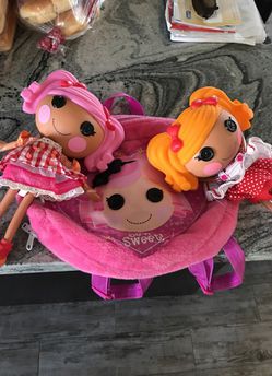Lalaloopsy Dolls and backpack