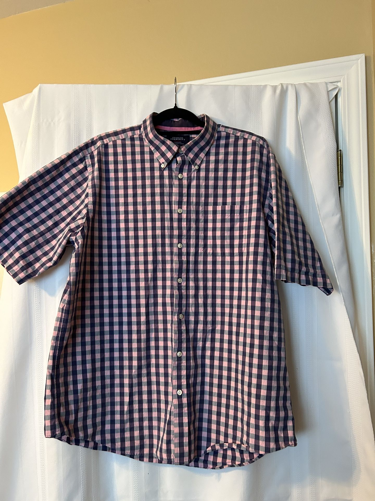Charles Tyrwhitt Weekend Oxford Short sleeved shirt XL
