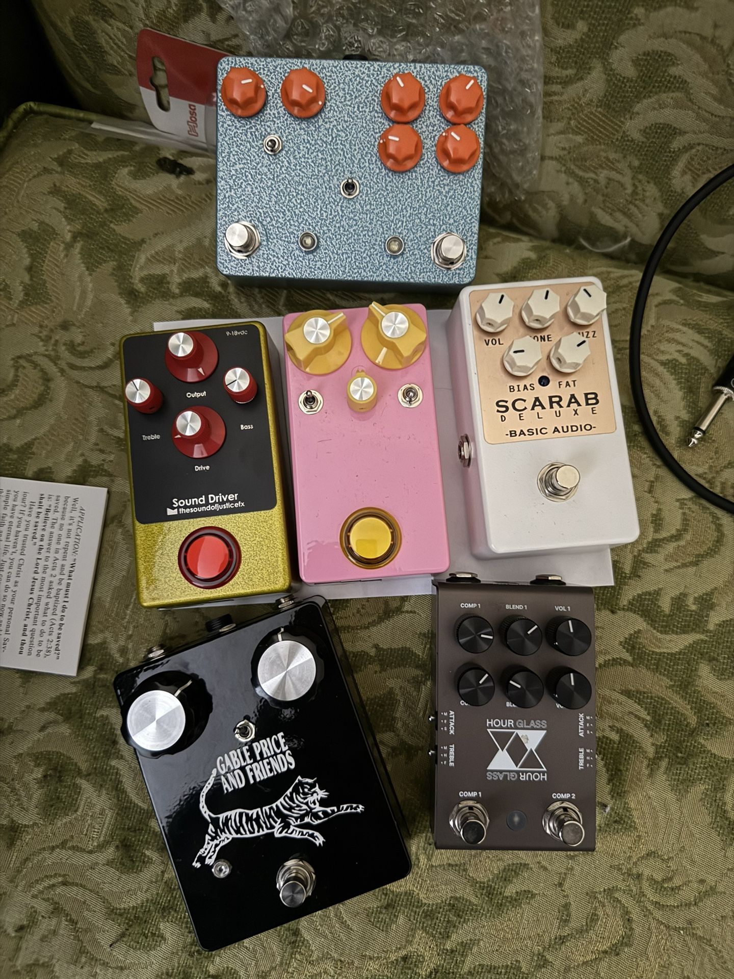 Pedals For Sale - Bunrunner - Overdrive - Fuzz - Jackson Audio Hourglass Compressor