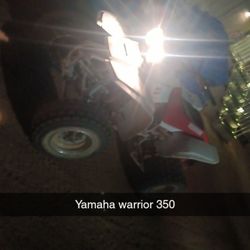 It's A Yamaha Warrior 350 But It's Fully Modded Out It Has A 470 Big Bore Kit And Big Boom Full Exhaust And A Hot Cam And Fully Dune Tunned 