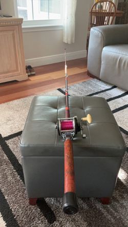 7 ft. Rod and sears leveline reel.Saltwater combo.