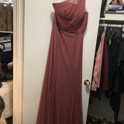 Pink Bridesmaids Dress Size 14
