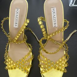 Designer Yellow Heel 
