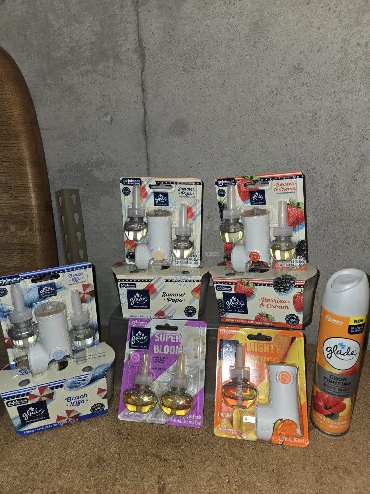 Glade Oils With Warmers, Candles & Spray