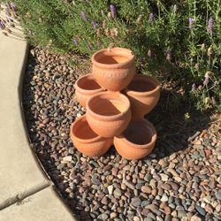 Terracotta Seeding Pot With Six Pots