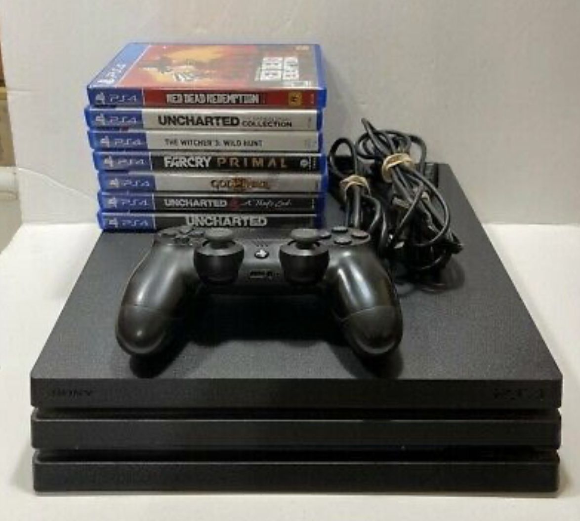 PS4 Pro With 7 Games