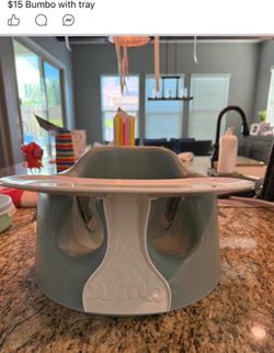 Bumbo & tray $15