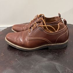 Deer Stags Men's Brown Leather Derby Oxfords size 7