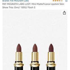 PAT MCGRATH LABS LUST: Mini MatteTrance Lipstick Skin Show Trio: Omi/ 1995/ Flesh 3