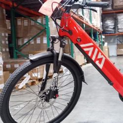 TST Red Surfer Electric Bike 27.5" Slim Tire – Stylish Commute (Only a few left!)