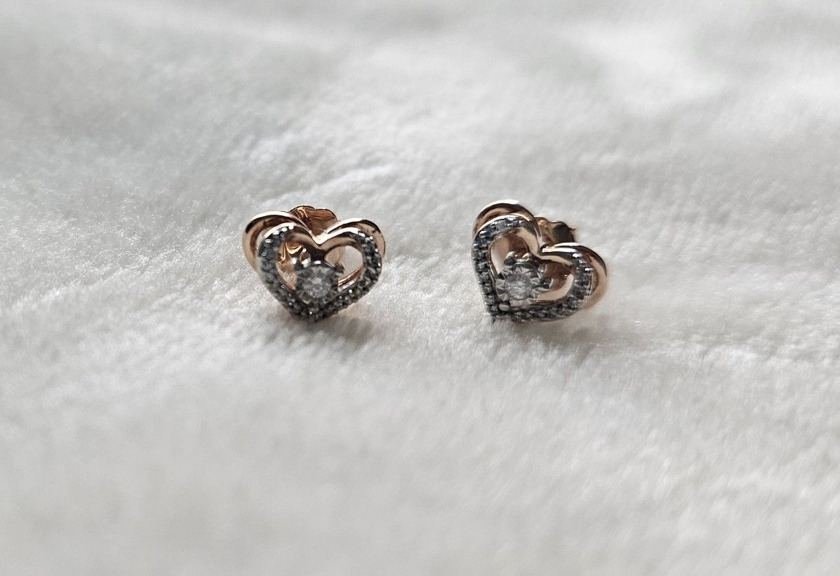 Diamond Rose Gold Earrings