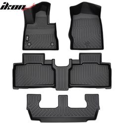 Fits 2020-2021 Ford Explorer 7 Seats 3D Molded Floor Mats Heavy Duty Liner TPE 4PCS