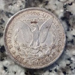 One dollar silver coin Morgan 1886