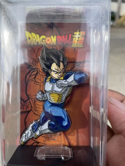 FiGPiN Dragon Ball Z Glitter Vegeta #(contact info removed) SDCC Exclusive Comic Con LE1500